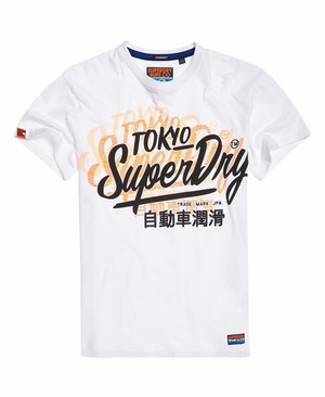 Superdry Ticket Type Oversized Fit Férfi Pólók Fehér | CGWBD7230